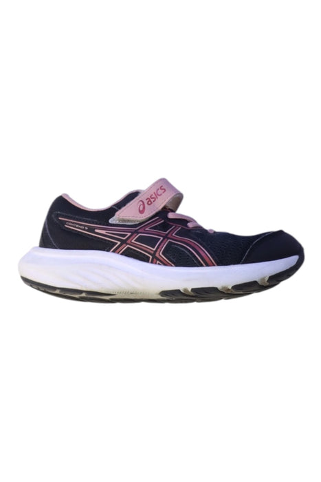 A Navy Sneakers from ASICS in size 7Y for girl. (Front View)