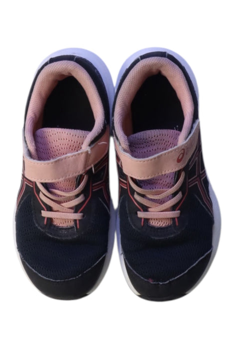 A Navy Sneakers from ASICS in size 7Y for girl. (Back View)