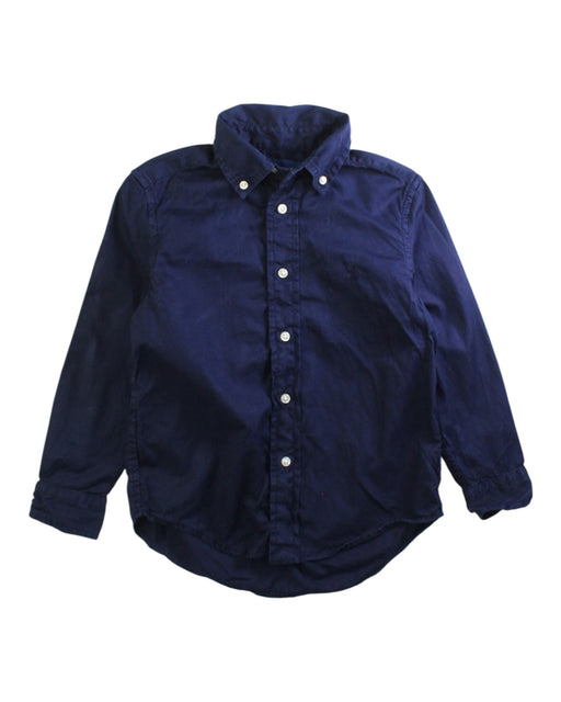 A Navy Long Sleeve Shirts from Ralph Lauren in size 4T for boy. (Front View)