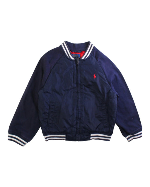 A Navy Lightweight Jackets from Polo Ralph Lauren in size 4T for boy. (Front View)
