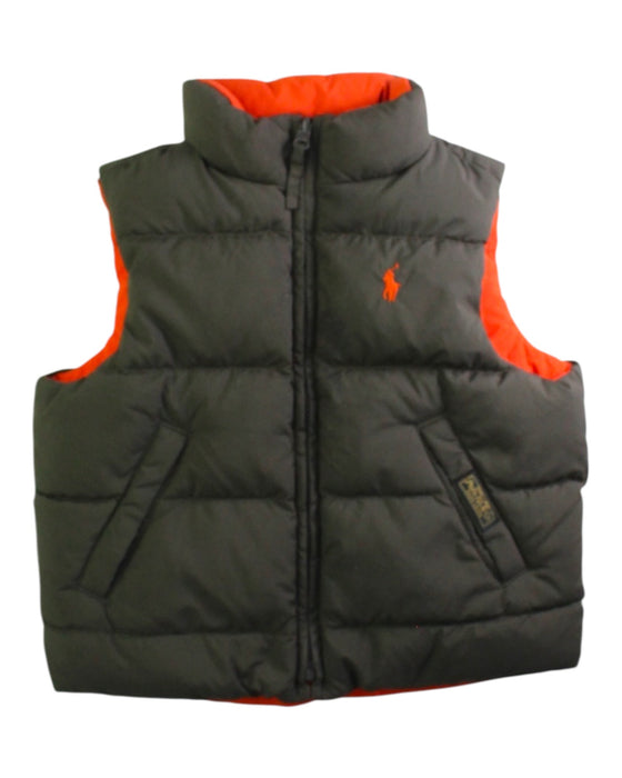 A Black Outerwear Vests from Polo Ralph Lauren in size 2T for boy. (Front View)