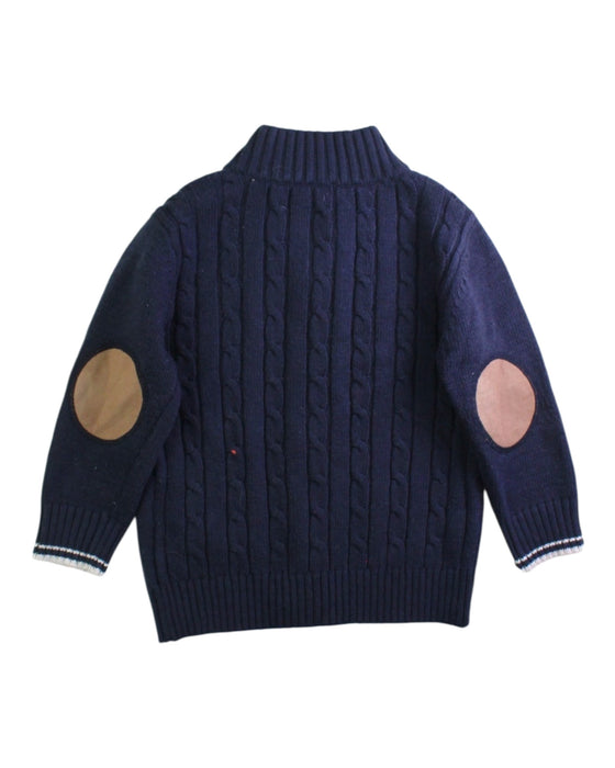 A Navy Cardigans from Chickeeduck in size 4T for boy. (Back View)