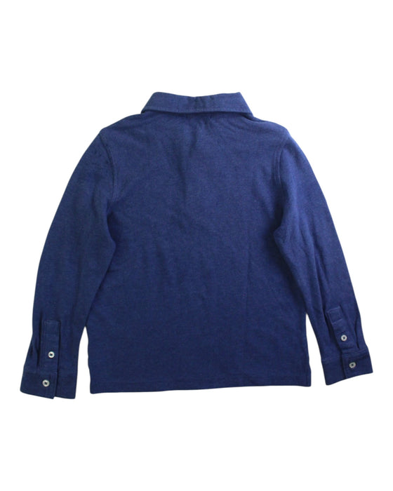A Blue Long Sleeve Polos from Polo Ralph Lauren in size 4T for boy. (Back View)