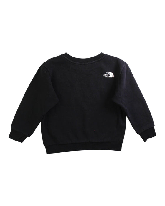 A Black Crewneck Sweatshirts from The North Face in size 4T for boy. (Back View)