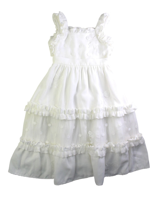 A White Sleeveless Dresses from Nicholas & Bears in size 6T for girl. (Front View)