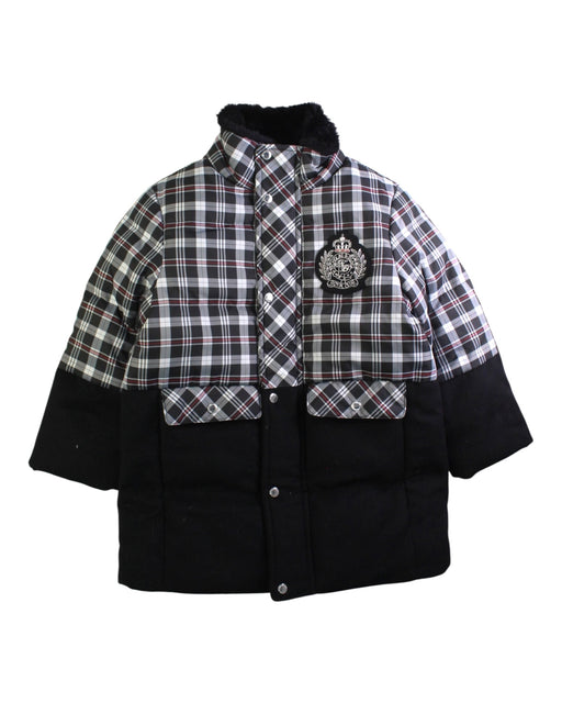 A Black Puffer/Quilted Coats & Outerwear from Nicholas & Bears in size 6T for girl. (Front View)