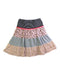 A Multicolour Long Skirts from Momonittu in size 6T for girl. (Back View)