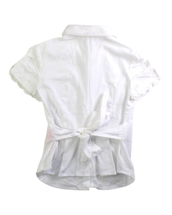 A White Short Sleeve Shirts from Nicholas & Bears in size 6T for girl. (Back View)