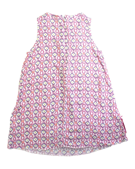 A Multicolour Sleeveless Dresses from La Compagnie des Petits in size 6T for girl. (Back View)
