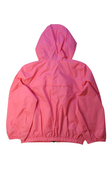 A Pink Lightweight Jackets from K-Way in size 4T for girl. (Back View)