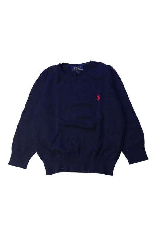 A Navy Knit Sweaters from Polo Ralph Lauren in size 3T for boy. (Front View)