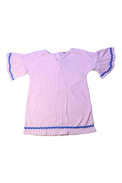 A Pink Short Sleeve Dresses from Janie & Jack in size 4T for girl. (Front View)
