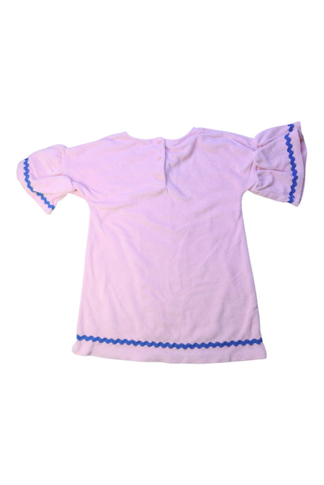 A Pink Short Sleeve Dresses from Janie & Jack in size 4T for girl. (Back View)