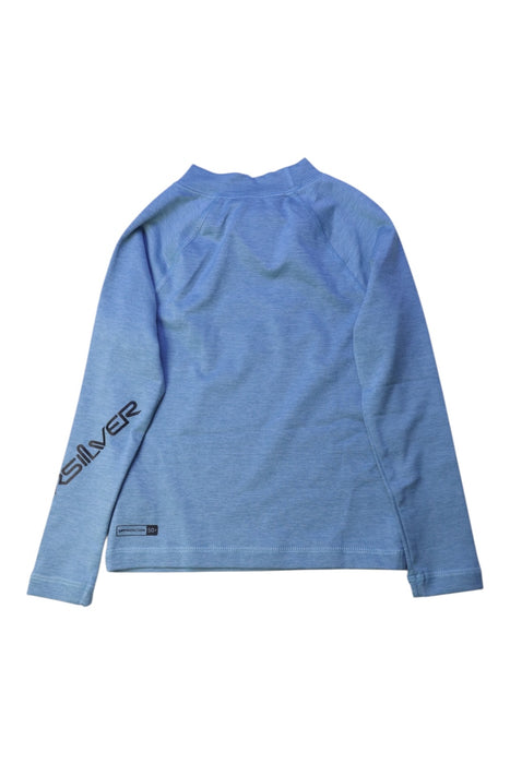 A Blue Rash Guards from Quiksilver in size 3T for neutral. (Back View)