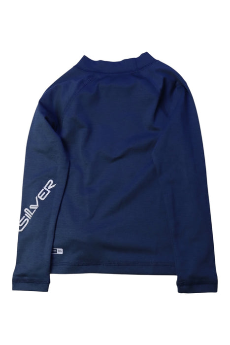 A Navy Rash Guards from Quiksilver in size 3T for boy. (Back View)