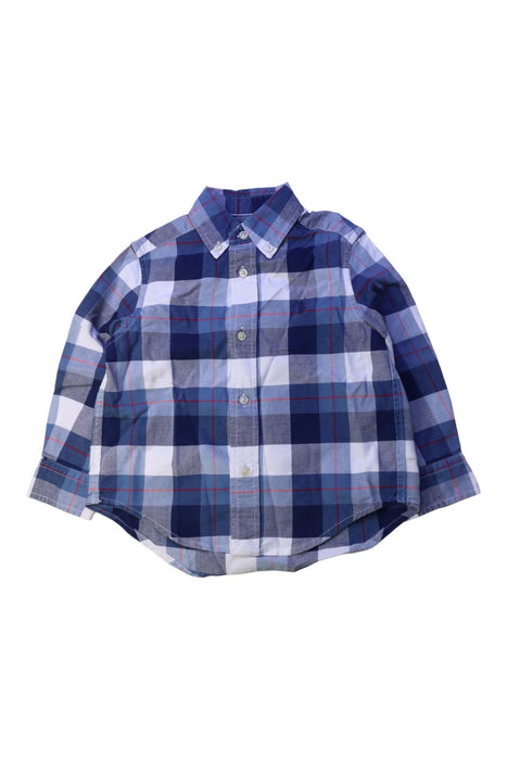 A Blue Long Sleeve Shirts from Ralph Lauren in size 2T for boy. (Front View)