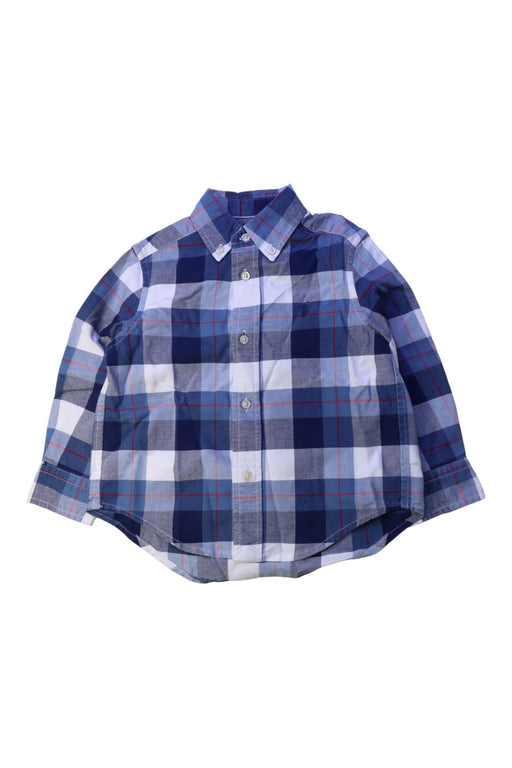 A Blue Long Sleeve Shirts from Ralph Lauren in size 2T for boy. (Front View)