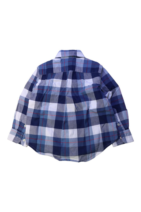 A Blue Long Sleeve Shirts from Ralph Lauren in size 2T for boy. (Back View)