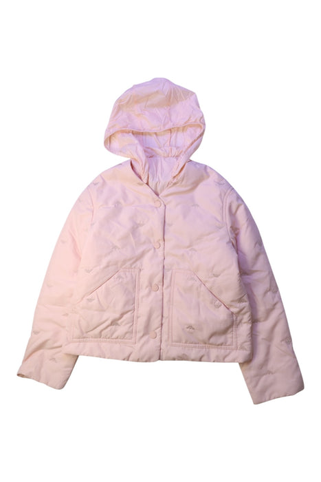 A Pink Puffer/Quilted Coats & Outerwear from Armani in size 6T for boy. (Front View)