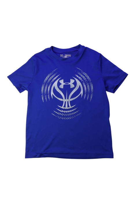 A Blue Active Tops from Under Armour in size 7Y for boy. (Front View)