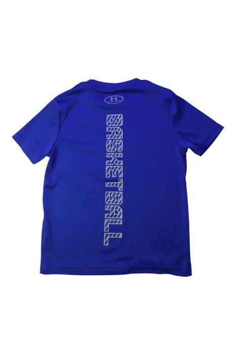 A Blue Active Tops from Under Armour in size 7Y for boy. (Back View)