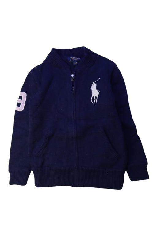 A Navy Lightweight Jackets from Polo Ralph Lauren in size 5T for boy. (Front View)