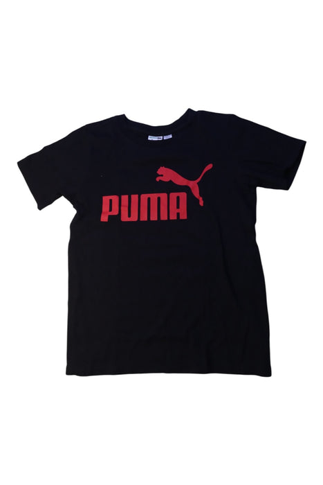 A Black Short Sleeve T Shirts from Puma in size 8Y for boy. (Front View)