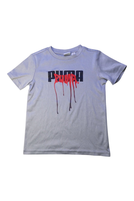 A White Short Sleeve T Shirts from Puma in size 5T for boy. (Front View)