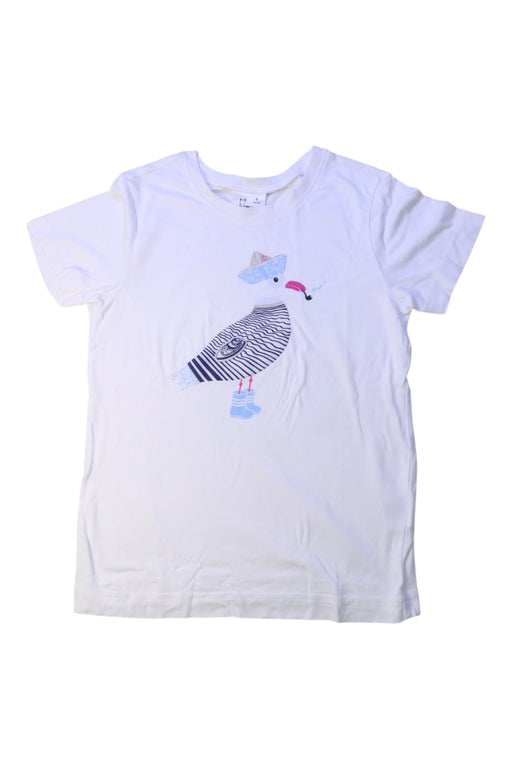 A White Short Sleeve T Shirts from Kingkow in size 8Y for boy. (Front View)