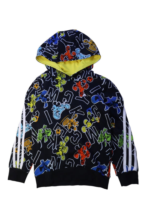 A Multicolour Hooded Sweatshirts from Adidas in size 7Y for boy. (Front View)