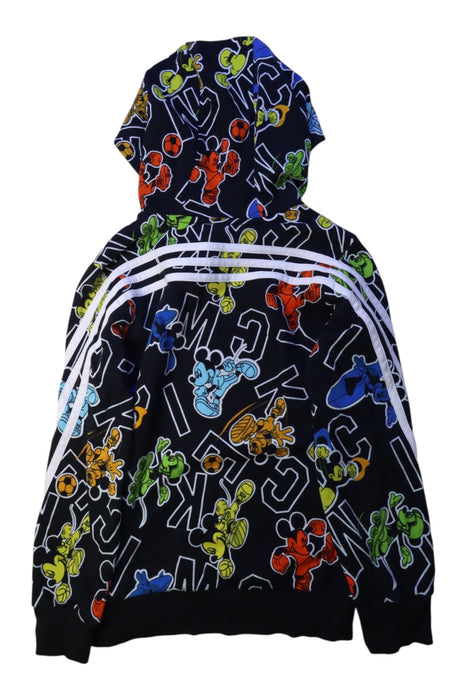 A Multicolour Hooded Sweatshirts from Adidas in size 7Y for boy. (Back View)