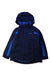 A Blue Rain Jackets from Mountain Warehouse in size 5T for boy. (Front View)