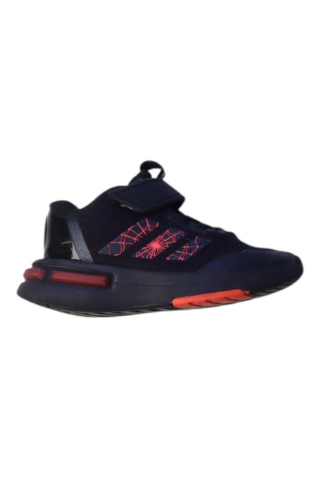 A Navy Sneakers from Adidas in size 5T for boy. (Front View)