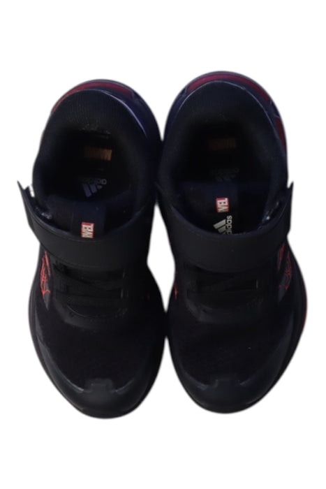 A Navy Sneakers from Adidas in size 5T for boy. (Back View)