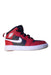 A Red Sneakers from Air Jordan in size 4T for boy. (Front View)