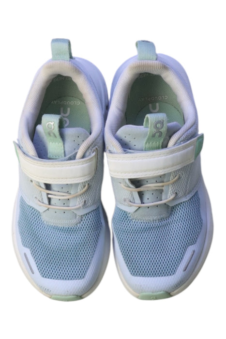 A White Sneakers from On in size 5T for girl. (Back View)