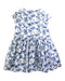 A Blue Short Sleeve Dresses from Petit Bateau in size 6T for girl. (Back View)