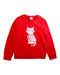 A Red Crewneck Sweatshirts from Momonittu in size 8Y for girl. (Front View)