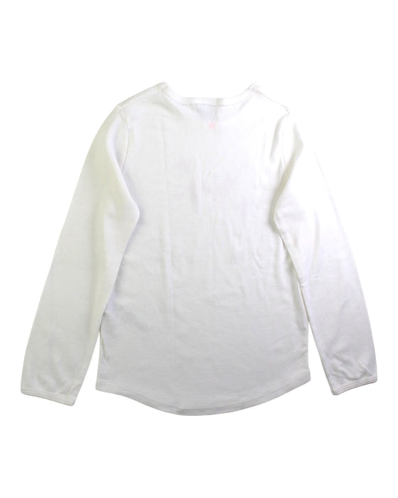 A White Long Sleeve T Shirts from Petit Bateau in size 6T for girl. (Back View)