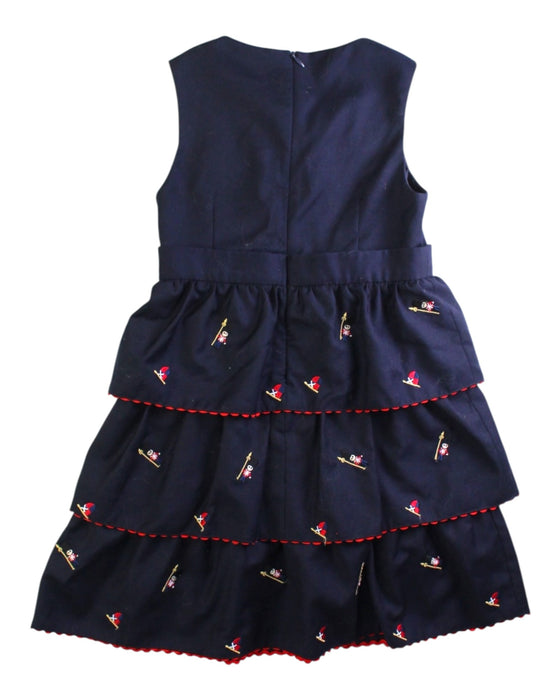 A Navy Sleeveless Dresses from Nicholas & Bears in size 4T for girl. (Back View)