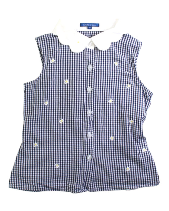 A Blue Sleeveless Shirts from Nicholas & Bears in size 6T for girl. (Front View)