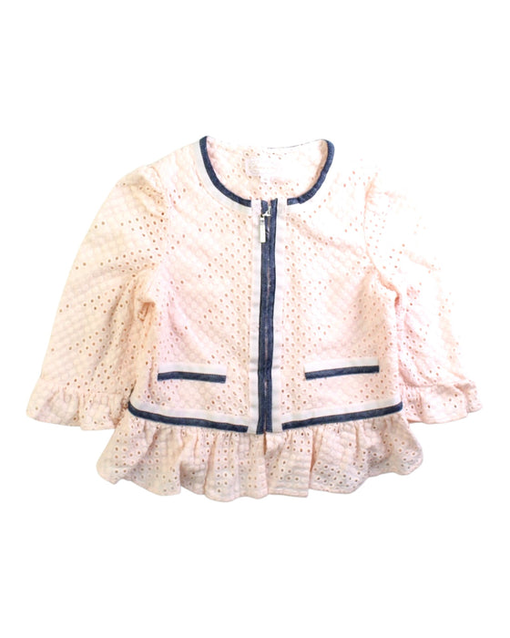 A Pink Lightweight Jackets from Nicholas & Bears in size 8Y for girl. (Front View)