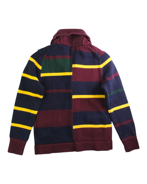 A Burgundy Cardigans from Polo Ralph Lauren in size 10Y for boy. (Back View)