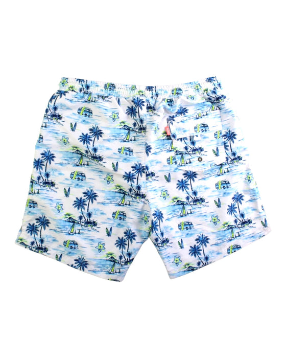 A Blue Swim Shorts from Sunuva in size 13Y for boy. (Back View)