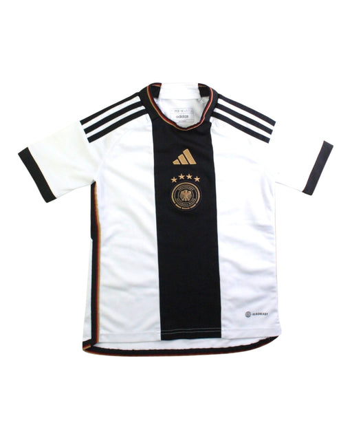 A White Active Tops from Adidas in size 10Y for boy. (Front View)