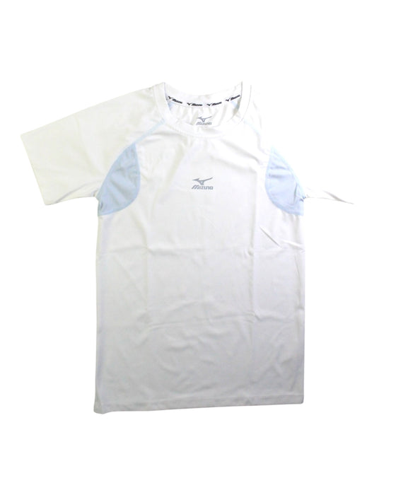 A White Short Sleeve T Shirts from Mizuno in size 11Y for neutral. (Front View)
