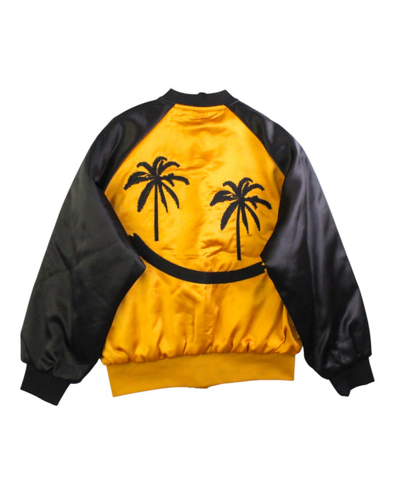 A Yellow Lightweight Jackets from Molo in size 10Y for boy. (Back View)