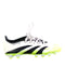 A White Cleats/Soccer Shoes from Adidas in size 12Y for boy. (Front View)