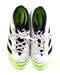 A White Cleats/Soccer Shoes from Adidas in size 12Y for boy. (Back View)