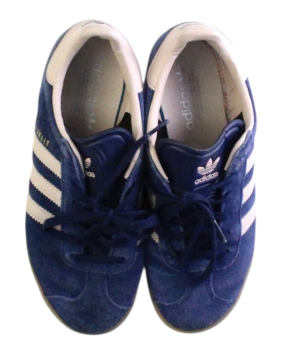 A Blue Sneakers from Adidas in size 10Y for neutral. (Back View)